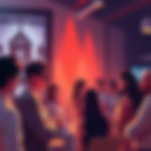 People engaged in a discussion about VechainThor developments and innovations, sharing ideas in a community setting.