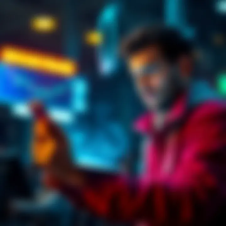 Daily Bitcoin Purchases A person buying Bitcoin online every day with a digital wallet