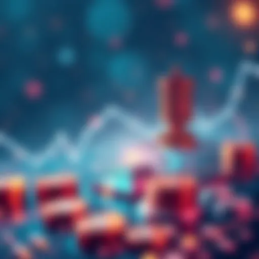 An abstract representation of a decentralized finance platform with real-world tokens, showcasing balance and structure, complemented by a modern digital design.