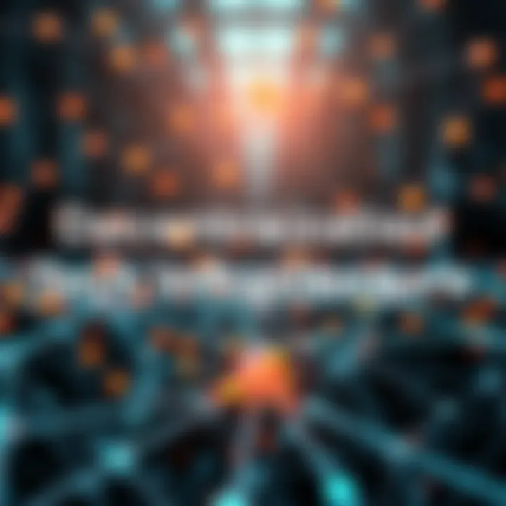 A visual representation of interconnected nodes symbolizing decentralization in technology, with lines connecting various points on a digital network.