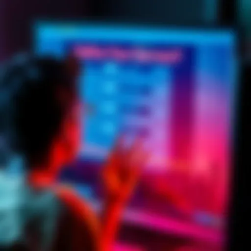 A person looking frustrated at a computer screen with survey questions, showing a decline in interest in surveys.