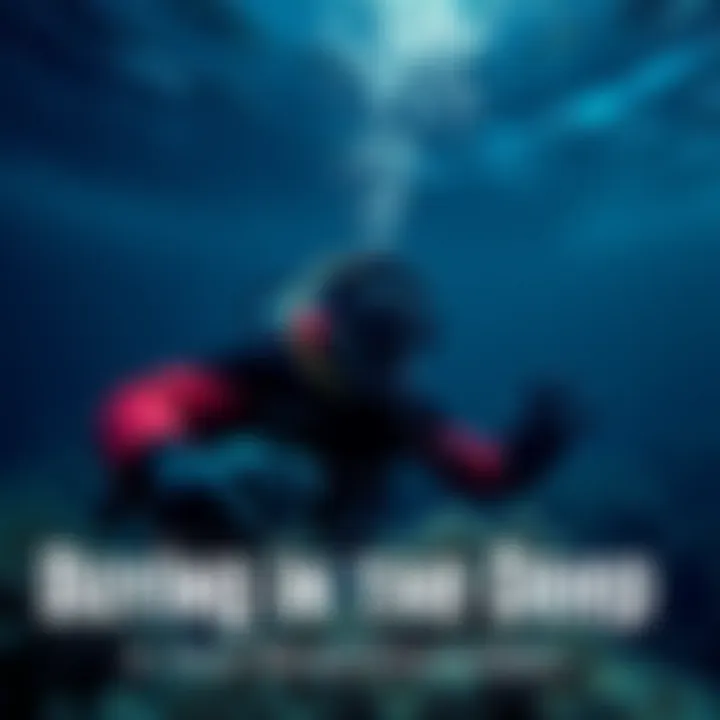 Person exploring underwater for unique investment options with a diving gear