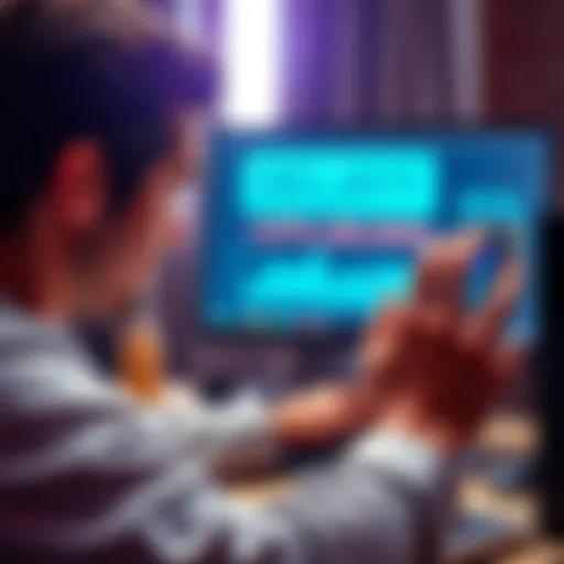A frustrated person looking at a computer screen showing a low percentage of cryptocurrency distribution received