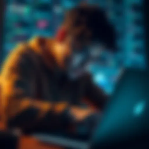 A developer frustrated while coding on a laptop with NEAR branding visible