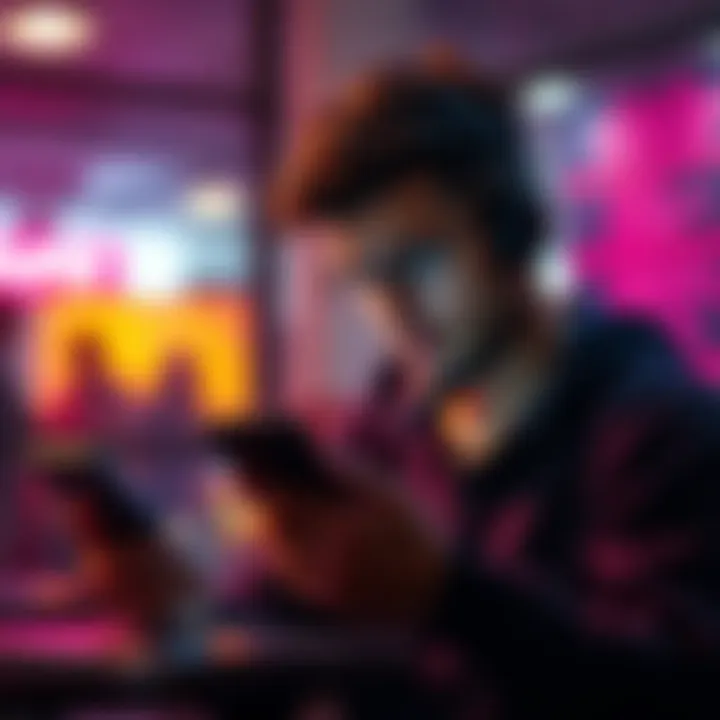 A person looking concerned while checking their digital wallet on a smartphone, representing the risk of hacking in digital finances.