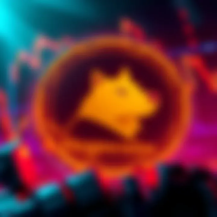 A trading bot displaying a trending chart with Dogecoin logo, indicating a potential price increase.