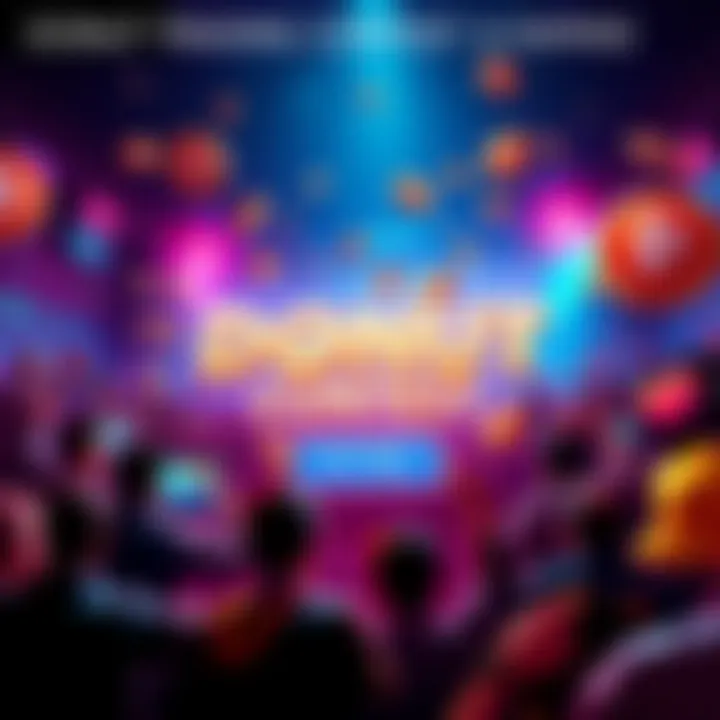 A vibrant graphic representing the DONUT Trading Contest Season 2, featuring DONUT tokens and excited traders, with a prize pool highlighted.