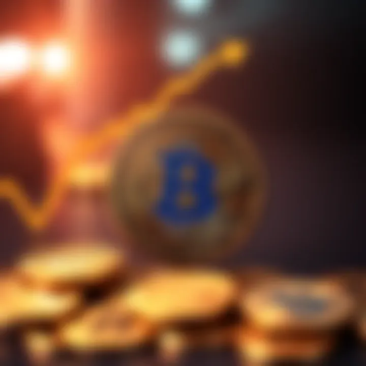 A visual representation of El Salvador's Bitcoin holdings showing an upward trend, symbolizing profits and financial growth.