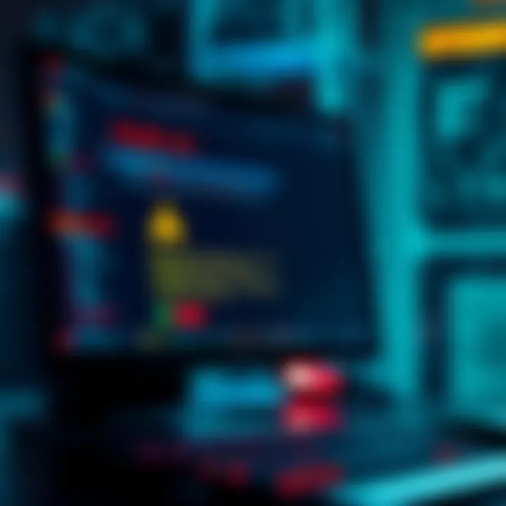 A computer screen displaying a warning about an email scam targeting crypto wallets, with red flags and suspicious links highlighted.