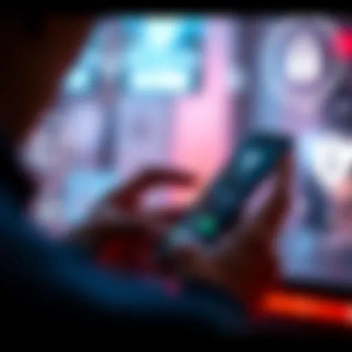 A person checking email on a smartphone, looking for signs of a scam, with icons of phishing and security displayed around.
