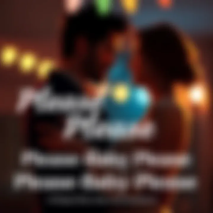 A couple sharing a heartfelt moment with a warm embrace, conveying deep emotional connection, while the phrase 'Please Baby Please' is softly expressed.
