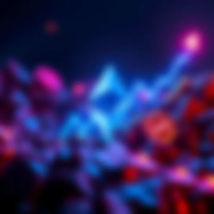 Ethereum logo with a rising graph showing price increase past $4,000