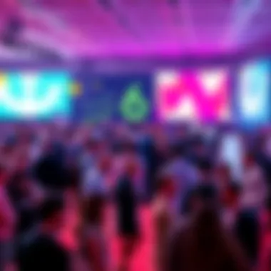 Attendees networking and discussing ideas during EthCC week in Cannes.