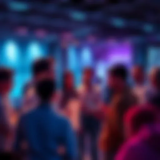 A group of people engaged in conversation about Ethereum topics and price discussions.