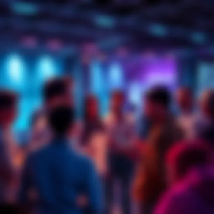 A group of people engaged in conversation about Ethereum topics and price discussions.