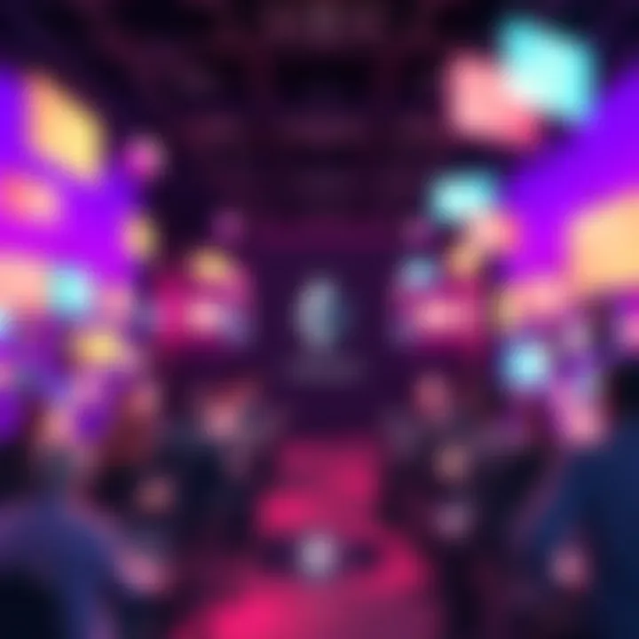 A vibrant forum where people share news and insights about Ethereum, featuring text bubbles and icons representing discussion topics.