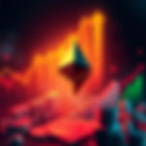 A graphic showing Ethereum's rise with charts and symbols of enterprise adoption, ETFs, and institutions investing.