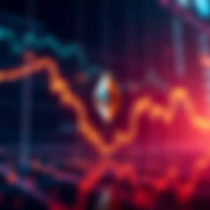 Graph showing the rise in Ethereum prices over the past week with upward trend