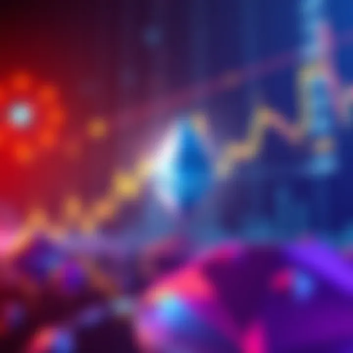 A graph showing Ethereum's price rising towards the $3,000 mark with bullish indicators