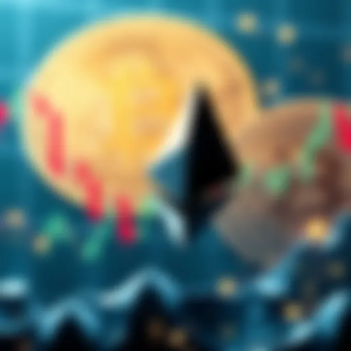 Ethereum Bull Run Concept Graph showing Ethereum price surge with Bitcoin in the background