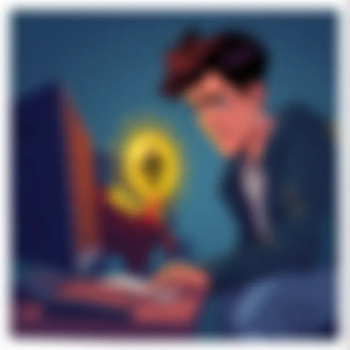An illustration showing a distressed Ethereum developer looking at a drained crypto wallet on a computer screen, with an AI extension icon in the background.