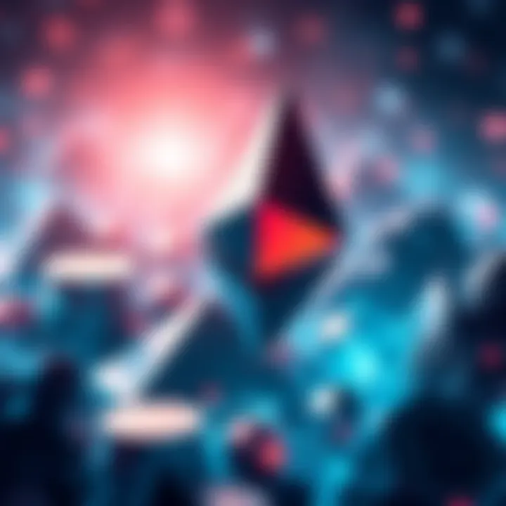 A visual representation of Ethereum's growth and Layer 2 scaling, featuring digital assets and blockchain elements.