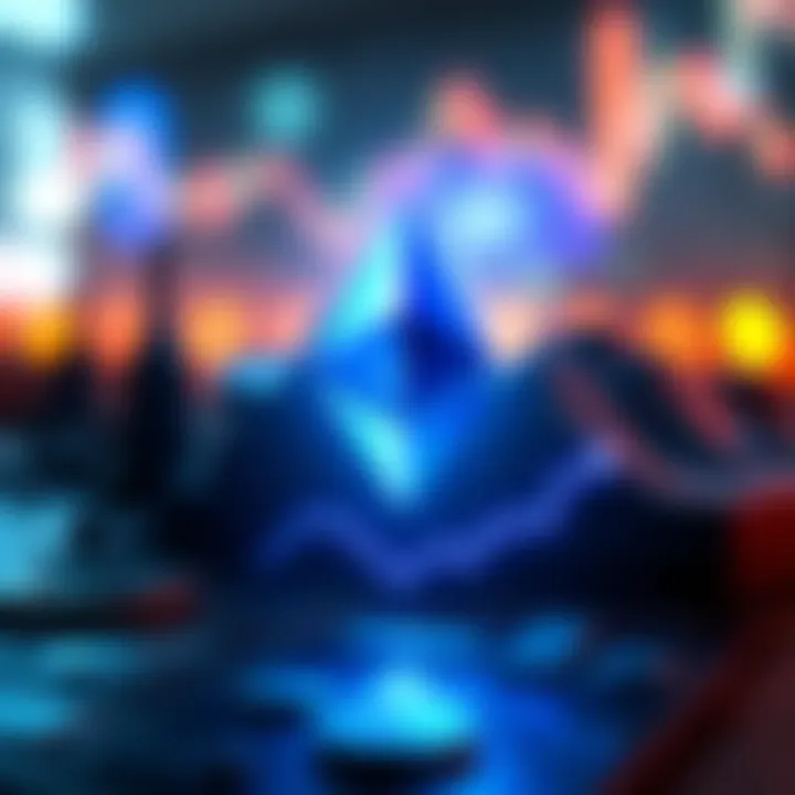 A graphic showing Ethereum logo with a downward trend line indicating significant liquidations in the crypto market.