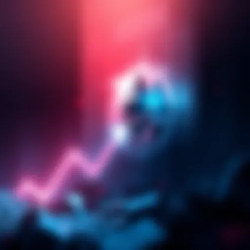 A graphic showing Ethereum logo with an upward trend arrow, symbolizing a price increase towards $4000.