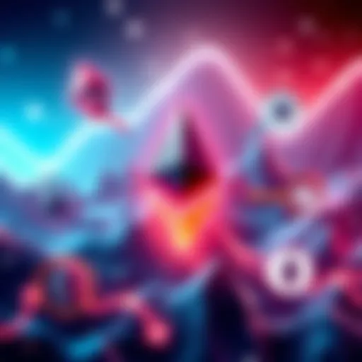 An illustration showing Ethereum symbol at the center with arrows pointing to rival blockchain logos like Solana and Avalanche, representing their potential transition to Layer 2 solutions.