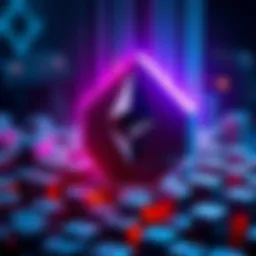 Illustration showing the concept of Ethereum validator consolidation, with one validator surrounded by blocks, symbolizing the impact on block proposals.