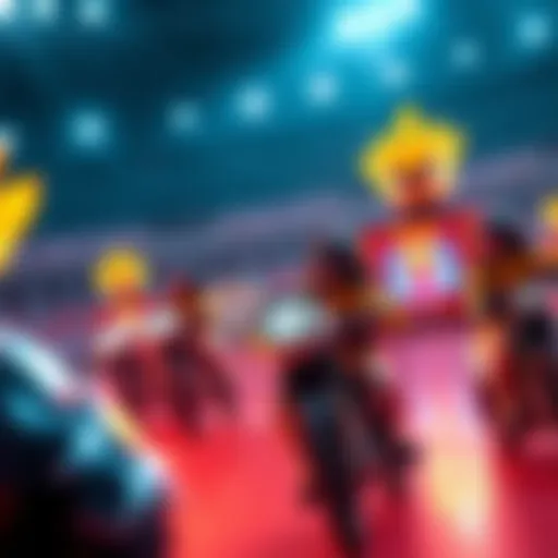 A thrilling race in progress on the Sorry for Winning platform with participants competing for massive jackpots and Championship Points.