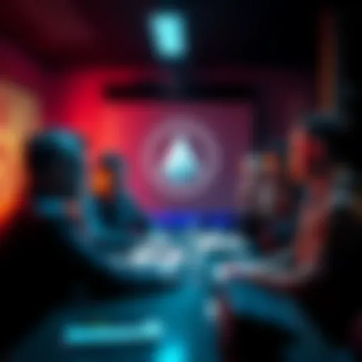 A group of experts sharing their thoughts on security risks associated with Monero cryptocurrency in a meeting setting