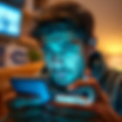 A young father stares at his phone, concern etched on his face, reflecting the emotional impact of a poor investment decision that affected his family.