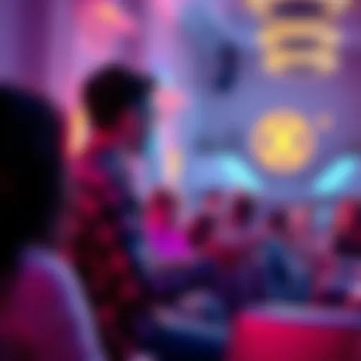 A first-time NFT founder explains scam experiences while engaging with an audience and answering questions.