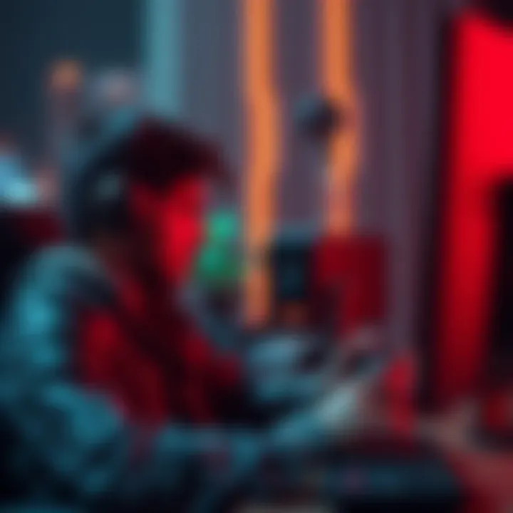 A person troubleshooting AI tools on a computer while gaming