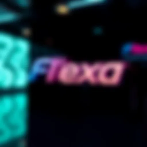 The updated Flexa logo showcasing new design elements in a sleek format, indicating recent changes and developments.