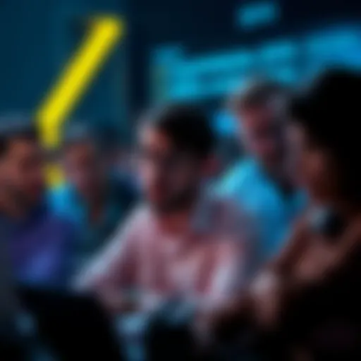 A group of people discussing cryptocurrency education online, showing mixed reactions like frustration and confusion.