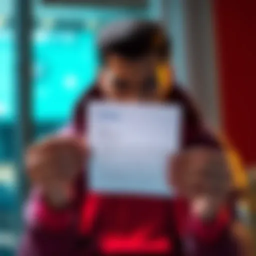 A person holds a letter from Gemini denying their dispute claim, looking upset and confused.