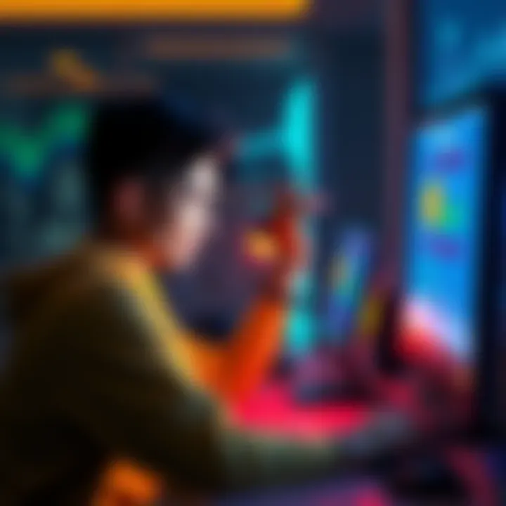 A person sitting at a computer screen showing a Coinbase account with missing funds, looking frustrated
