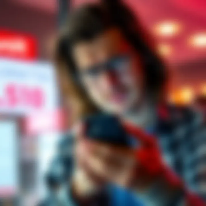 A frustrated person looking at their smartphone with a worried expression, representing issues with chargebacks