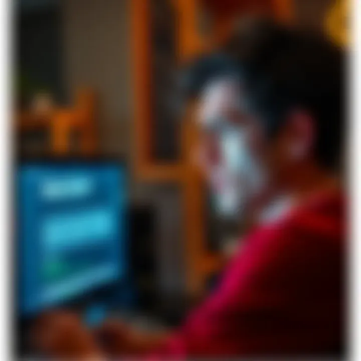 A person showing frustration while looking at a computer screen displaying an error message regarding lost funds and backup issues
