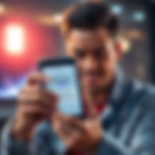 A person looks frustrated while holding a smartphone with a message about missing card delivery after staking CRO