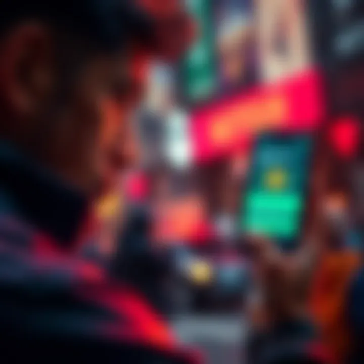 A person looking at a smartphone screen displaying rejected Dogecoin orders on the Robinhood app