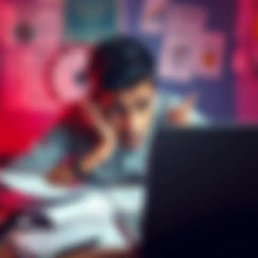 A person with a worried expression surrounded by papers and a laptop, showing frustration over KYC recovery challenges