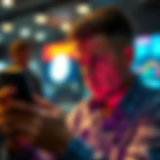 A person looking worried while checking their bank app on a smartphone, concerned about a delayed withdrawal