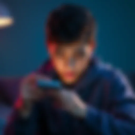 Eighteen-year-old looking at phone with disappointment during Revolut identity verification process
