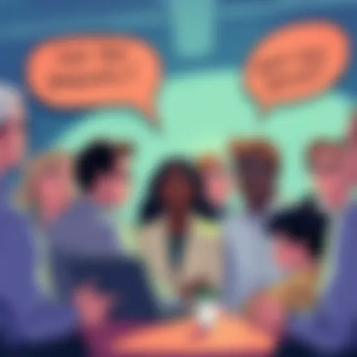 A graphic showing people discussing FTX payment updates with expressions of concern over stuck distributions.