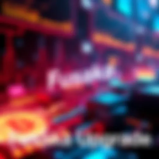 A digital graphic showing the Fusaka Upgrade with visual elements representing enhanced scalability and data efficiency, featuring icons of increased block data and improved nodes.