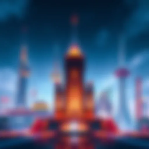 A digital rendering of diverse landmarks blending local styles with futuristic designs, showcasing what could be the next big attractions for users.