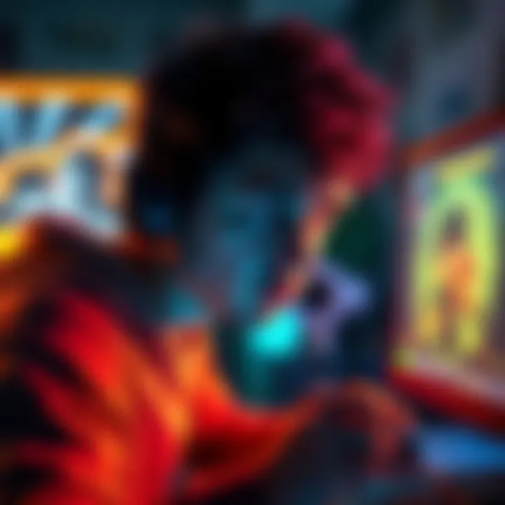 Gamer looking upset while staring at a computer screen showing the end of a challenge